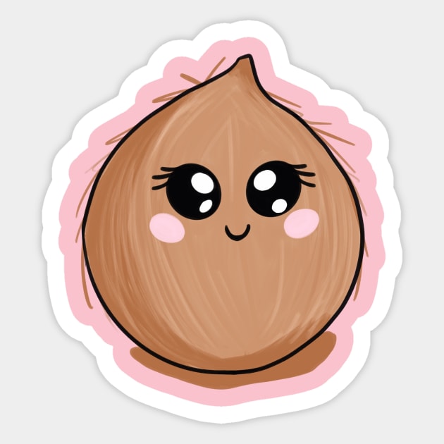 Coconut Sticker by Midnight Pixels